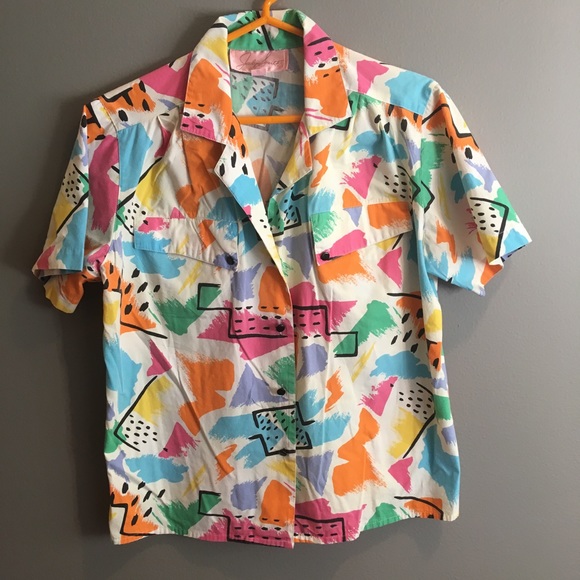 Totally 80/'s Button-up Top